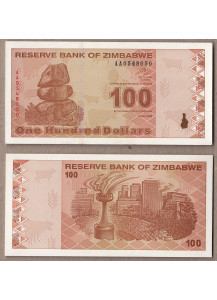 ZIMBABWE 100 Dollars 2009 Fds